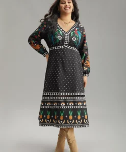 Bandana Print Lantern Sleeve Ruffle Hem Dress -Clothing Shop 209979028 iz bd2bf8fd 076c 4f4b aac3 434c919f4189