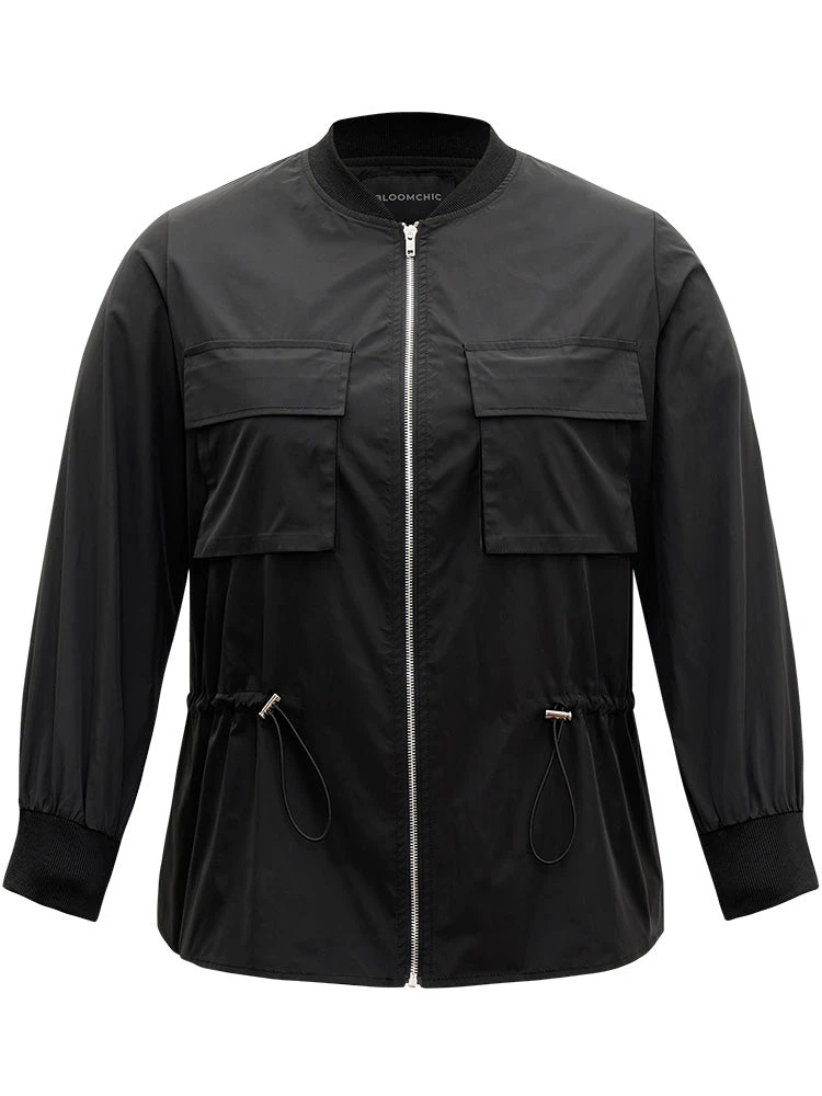 Wind-Resistant Zipper Fly Drawstring Jacket 10 Wind-Resistant Zipper Fly Drawstring Jacket - Image 8