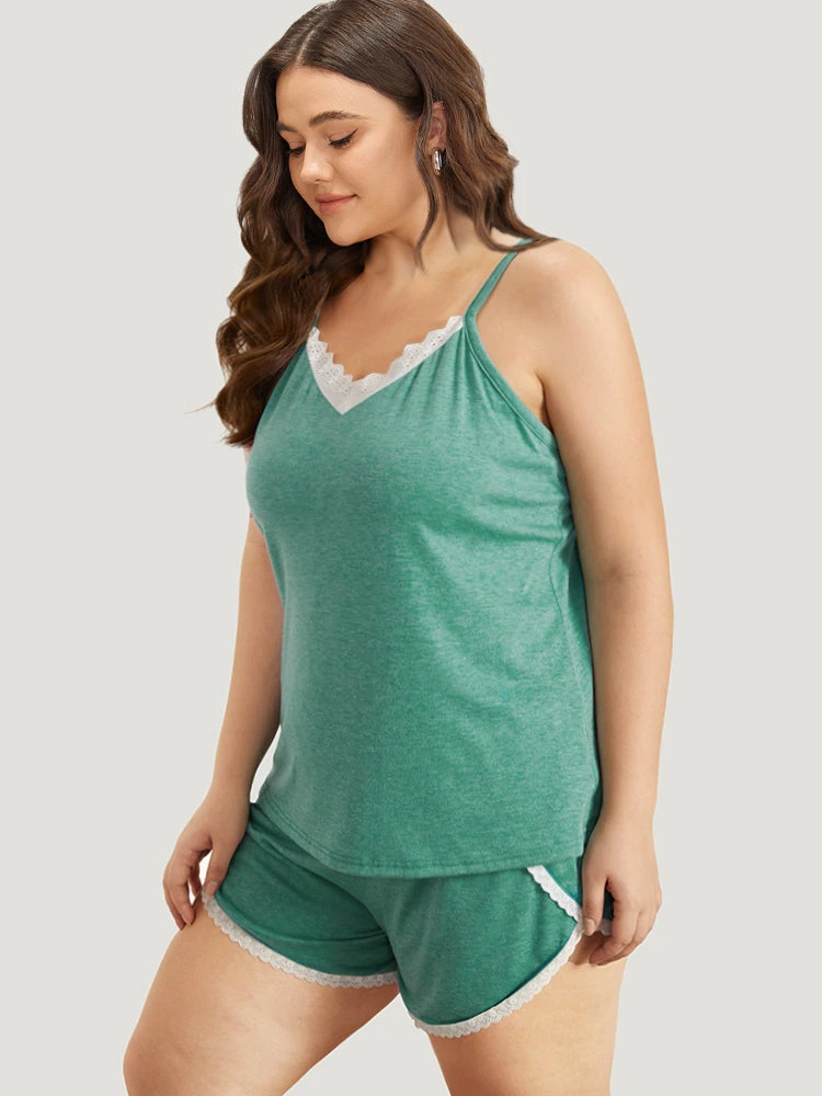 Plain Guipure Lace Sleep Cami Top 5 Plain Guipure Lace Sleep Cami Top - Image 3