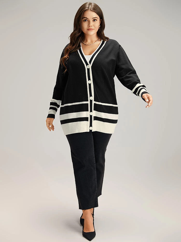 Supersoft Essentials Anti-Pilling Contrast Button Up Cardigan 7 Supersoft Essentials Anti-Pilling Contrast Button Up Cardigan - Image 5