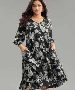 Supersoft Essentials Silhouette Floral Print Pocket Dress -Clothing Shop 21756710 go c3dd4d89 a40f 4fcf 9087 96a60e323197