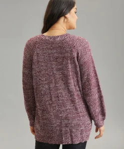 Heather Patched Pocket Open Front Cardigan -Clothing Shop 218365719 zu