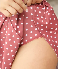 Polka Dot Bowknot Crossover Ruched Front Swim Dress 19 Polka Dot Bowknot Crossover Ruched Front Swim Dress -Clothing Shop 21992472 wy