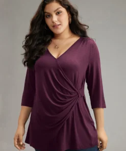 Supersoft Essentials Crossover Pleated T-shirt -Clothing Shop 220661645 qc 5d17853b 575b 4194 adcc b07336cb9afb