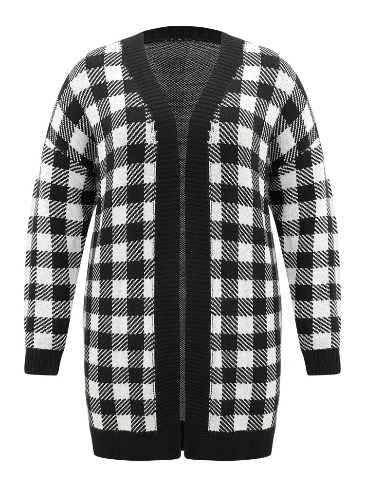 Supersoft Essentials Plaid Elastic Cuffs Cardigan 12 Supersoft Essentials Plaid Elastic Cuffs Cardigan - Image 10