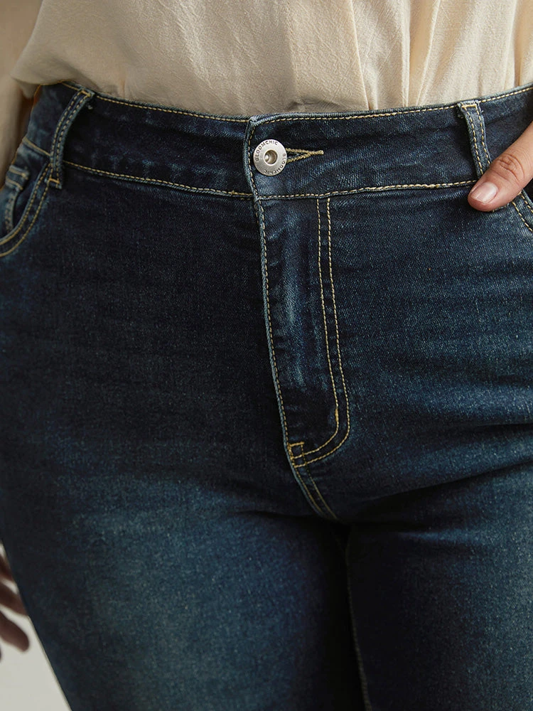 Dark Wash Straight Leg High Rise Jeans 10 Dark Wash Straight Leg High Rise Jeans - Image 8