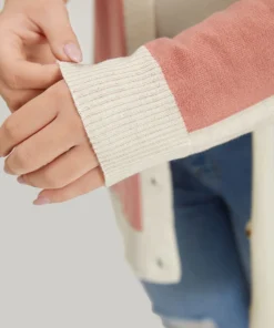 Supersoft Essentials Colorblock Two Tone Button Up Cardigan -Clothing Shop 224318158 uv