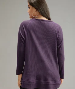 Plain Textured Stitch Raglan Sleeve Sweatshirt 34 Plain Textured Stitch Raglan Sleeve Sweatshirt -Clothing Shop 225089565 bn 5804cce4 0c27 4215 9460 34c0982dea69