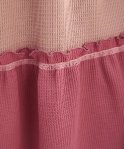 Colorblock Contrast Frill Trim Ruffle Tiered Waffle Knit Tank Top -Clothing Shop 227261188 ny