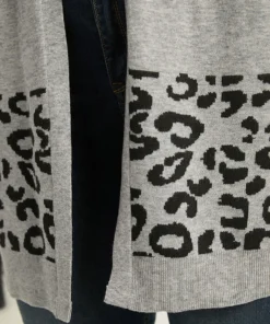 Supersoft Essentials Leopard Contrast Elastic Cuffs Pullover -Clothing Shop 227783432 na