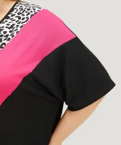 Supersoft Essentials Leopard Contrast Batwing Sleeve Pocket Split Hem Dress 19 Supersoft Essentials Leopard Contrast Batwing Sleeve Pocket Split Hem Dress -Clothing Shop 229502937 tq 00561128 0f54 4fa1 8bbd c0ebba4b78be