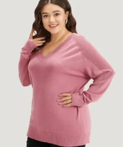 Supersoft Essentials Solid Cut Out Patchwork Pullover 26 Supersoft Essentials Solid Cut Out Patchwork Pullover -Clothing Shop 230494572 hc 482f30ee f003 4c59 83ba 745b2ba83e29