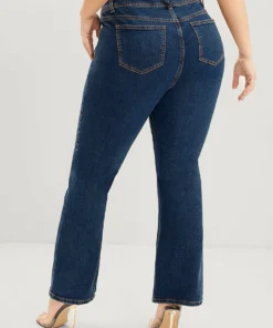 Bootcut Slightly Stretchy High Rise Dark Wash Jeans -Clothing Shop 231506549 mu 0e65c6b6 0526 402f 9e25 3096d5004973