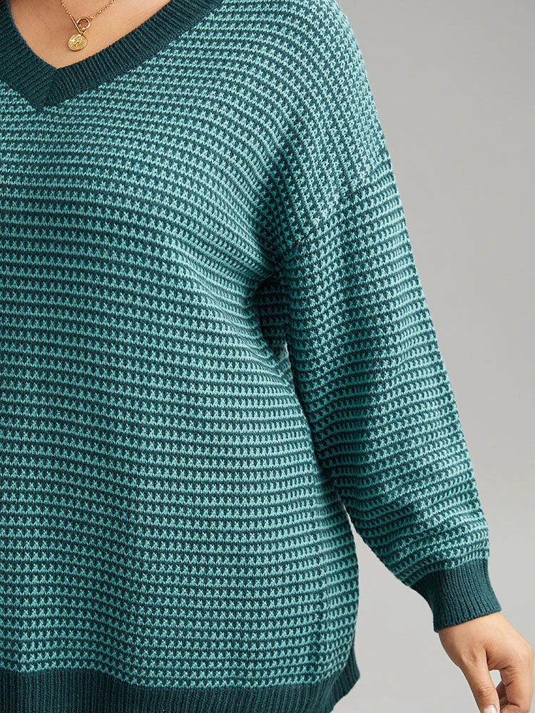 Solid Plisse V Neck Split Side Pullover 8 Solid Plisse V Neck Split Side Pullover - Image 6