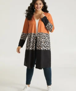 Halloween Leopard Print Contrast Open Front Coat 14 Halloween Leopard Print Contrast Open Front Coat -Clothing Shop 235303126 wc 9c027868 512c 4875 8590 f9b86444e85e