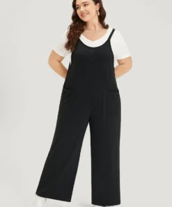 Supersoft Essentials Solid Patched Pocket Overall Cami Jumpsuit -Clothing Shop 235402223 tk 682468c7 1a40 4a0e 8d71 534ed7ff564f