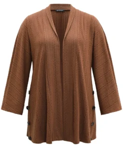 Halloween Texture Button Detail Open Front Kimono 19 Halloween Texture Button Detail Open Front Kimono -Clothing Shop 238425962 rd