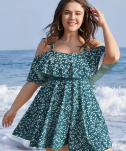 Ditsy Floral Cold Shoulder Sculpt Waist Ruffles Swim Dress 34 Ditsy Floral Cold Shoulder Sculpt Waist Ruffles Swim Dress -Clothing Shop 239890251 kr 4e740de9 1fee 43db b251 4039a8dd2ae1