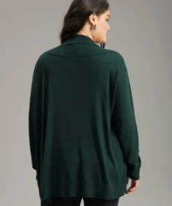 Supersoft Essentials Plain Texture Arc Hem Cardigan 40 Supersoft Essentials Plain Texture Arc Hem Cardigan -Clothing Shop 243824294 sh