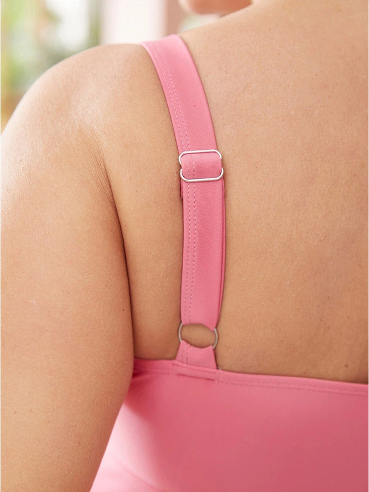 Solid A Line Crossover Asymmetrical Hem Tankini Top 8 Solid A Line Crossover Asymmetrical Hem Tankini Top - Image 6