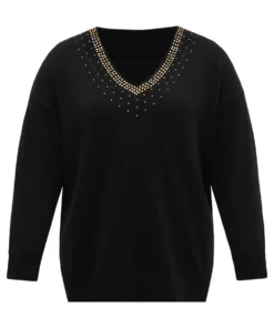 Anti-Pilling Rhinestone Drop Shoulder Pullover 17 Anti-Pilling Rhinestone Drop Shoulder Pullover -Clothing Shop 252036334 hk 543329cd 5b75 4c78 9e5b d97a0b7d6ff8