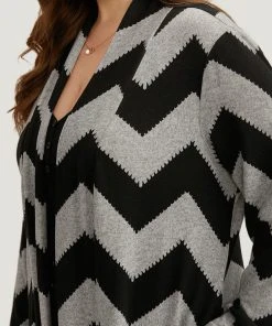 Geometric Pocket Patchwork Maxi Kimono 13 Geometric Pocket Patchwork Maxi Kimono -Clothing Shop 252827442 mr