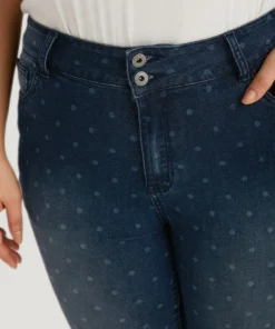 Polka Dot High Rise Very Stretchy Jeans 15 Polka Dot High Rise Very Stretchy Jeans -Clothing Shop 265727392 rr