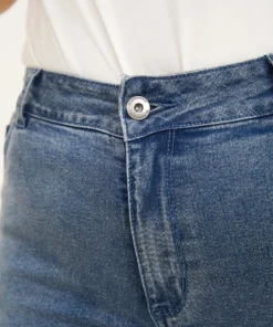 Rainbow Striped Very Stretchy High Rise Medium Wash Jeans -Clothing Shop 266394122 pe