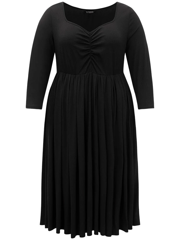 Supersoft Essentials Square Neck Ruched Dress 8 Supersoft Essentials Square Neck Ruched Dress - Image 6
