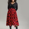 Plaid Ruched Drawstring Asymmetrical Hem Dress 2 Plaid Ruched Drawstring Asymmetrical Hem Dress -Clothing Shop 269095090 cd