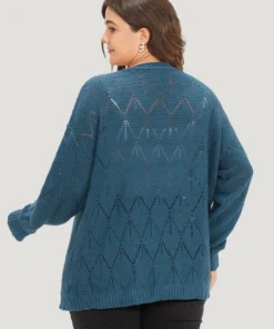 Geometric Hollow Out Open Front Cardigan -Clothing Shop 271498468 mv 105af56d c264 45fc 9b52 9d9a513264de