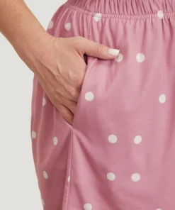 Polka Dot Pocket Elastic Waist Sleep Shorts 15 Polka Dot Pocket Elastic Waist Sleep Shorts -Clothing Shop 272534682 tu