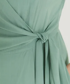 Supersoft Essentials Solid Knot Wrap Hem Cap Sleeve Dress 15 Supersoft Essentials Solid Knot Wrap Hem Cap Sleeve Dress -Clothing Shop 272818641 ay 486029e7 6e21 49ec 8cfd 4f46abffd5ea