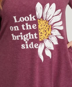 Supersoft Essentials Slogan & Sunflower Print Notched Pocket Dress 15 Supersoft Essentials Slogan & Sunflower Print Notched Pocket Dress -Clothing Shop 276237319 gx f66a361f 55ee 43a3 8d19 7885d9bde52d