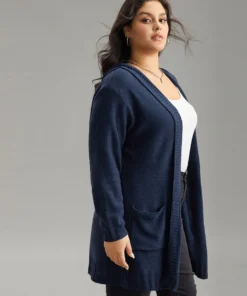 Plain Texture Pocket Hooded Cardigan -Clothing Shop 2762586 ep e99e03cc fd0d 40a5 ab6b 404947e86727