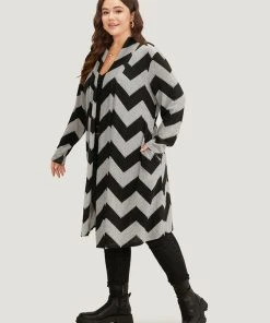 Geometric Pocket Patchwork Maxi Kimono 11 Geometric Pocket Patchwork Maxi Kimono -Clothing Shop 277086964 oa