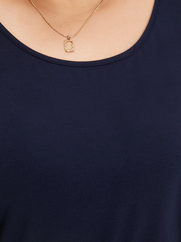 Plain Mesh Patchwork Lantern Sleeve Crew Neck Bodysuit 7 Plain Mesh Patchwork Lantern Sleeve Crew Neck Bodysuit - Image 5