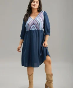 Boho Print Striped Patchwork Lantern Sleeve Dress 15 Boho Print Striped Patchwork Lantern Sleeve Dress -Clothing Shop 282499446 qq d5d7824e d8a7 48e9 8401 c9c7fbc79f41