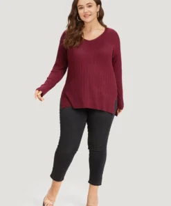 Supersoft Essentials Plain Rib Knit Split Side Pullover 16 Supersoft Essentials Plain Rib Knit Split Side Pullover -Clothing Shop 282672864 ls 5ff6adae d178 4d55 883b 29c4ca3cc169
