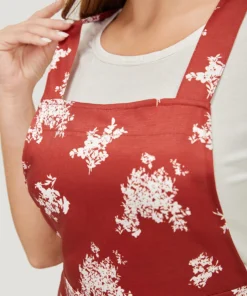 Floral Print Pocket Crossover Back Overall Jumpsuit -Clothing Shop 284921026 zm 2b9f6fca 05bf 4517 a2ae 760ac7a6762c