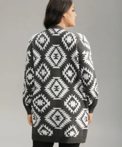 Bandana Print Elastic Cuffs Patched Pocket Cardigan 9 Bandana Print Elastic Cuffs Patched Pocket Cardigan -Clothing Shop 286927401 pg