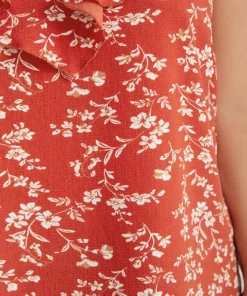 Ditsy Floral Ruffle Trim Cami Top -Clothing Shop 291275792 ty