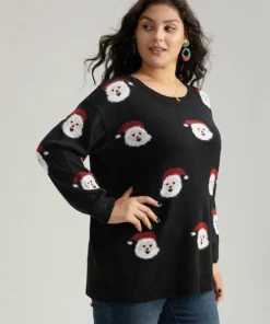 Christmas Santa Claus Round Neck Pullover 22 Christmas Santa Claus Round Neck Pullover -Clothing Shop 292512161 tx