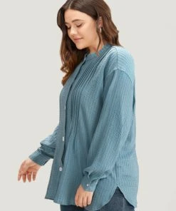 Plisse Button Up Curved Hem Kimono 14 Plisse Button Up Curved Hem Kimono -Clothing Shop 29506061 pi fed3732f 25bd 416a b339 bf2e79f3a3e6