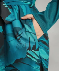 Floral Square Neck Gathered Belted Jumpsuit 20 Floral Square Neck Gathered Belted Jumpsuit -Clothing Shop 295374223 vs