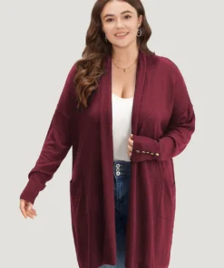 Supersoft Essentials Button Detail Lapel Collar Cardigan -Clothing Shop 296516921 ra 359940d4 fc8c 46a7 87e2 302d9db40066