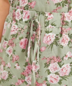 Floral Ties Ruffle Trim Elastic Waist Sleep Pants -Clothing Shop 298245836 dj 5b475da5 8602 47c8 ace4 603403f36c4e