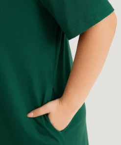 Supersoft Essentials Butterflys Print Pocket Crew Neck Dress -Clothing Shop 302159430 wf