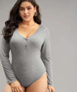 Supersoft Essentials Rib Knit Button Up Bodysuit 15 Supersoft Essentials Rib Knit Button Up Bodysuit -Clothing Shop 304324979 vr