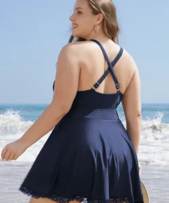 Lace Trim Wrap Crossover Back Ruffles Swim Dress -Clothing Shop 3046339 si c0aa7e1e 3ad6 4d0c 812b 5362dcfc3d70